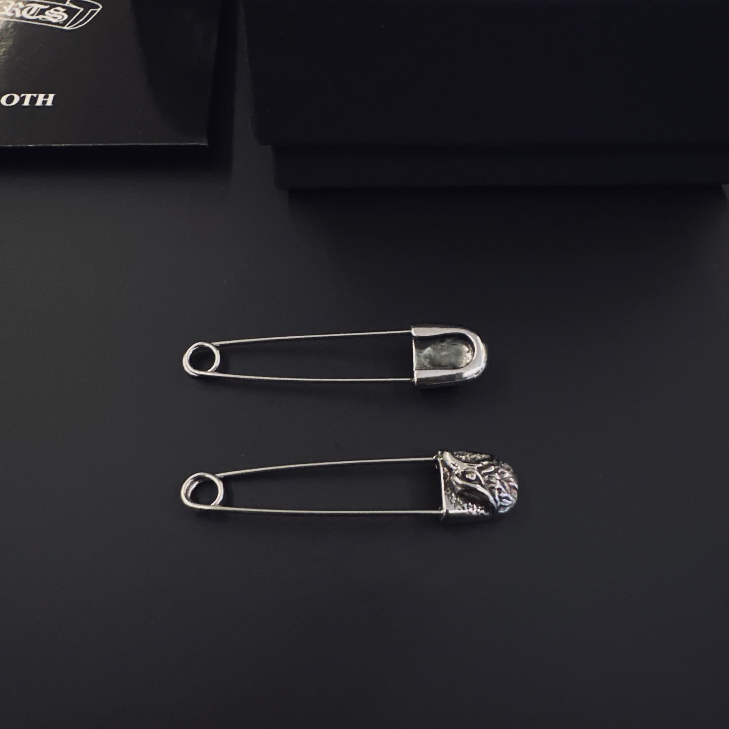 Chrome Hearts Silver Safety Pins